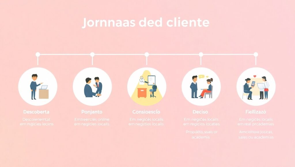 Fases da jornada do cliente aplicadas a negócios locais