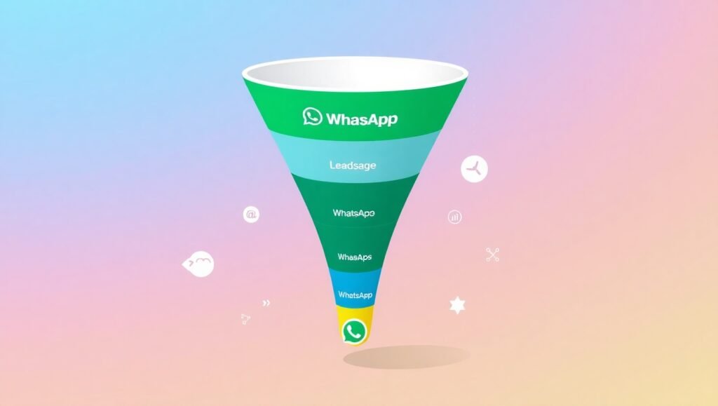 Funil de vendas no WhatsApp com automações e conversão de leads